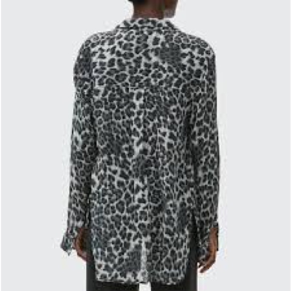 MICHAEL STARS NWOT BARB BUTTON DOWN GAUZE TOP - Picture 2 of 5